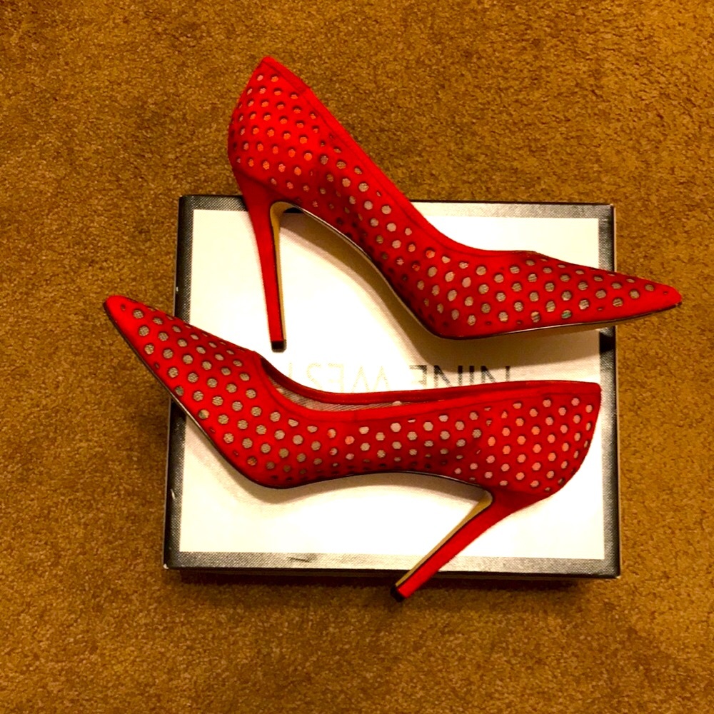 Nine West Red  👠 Stilettos Pumps